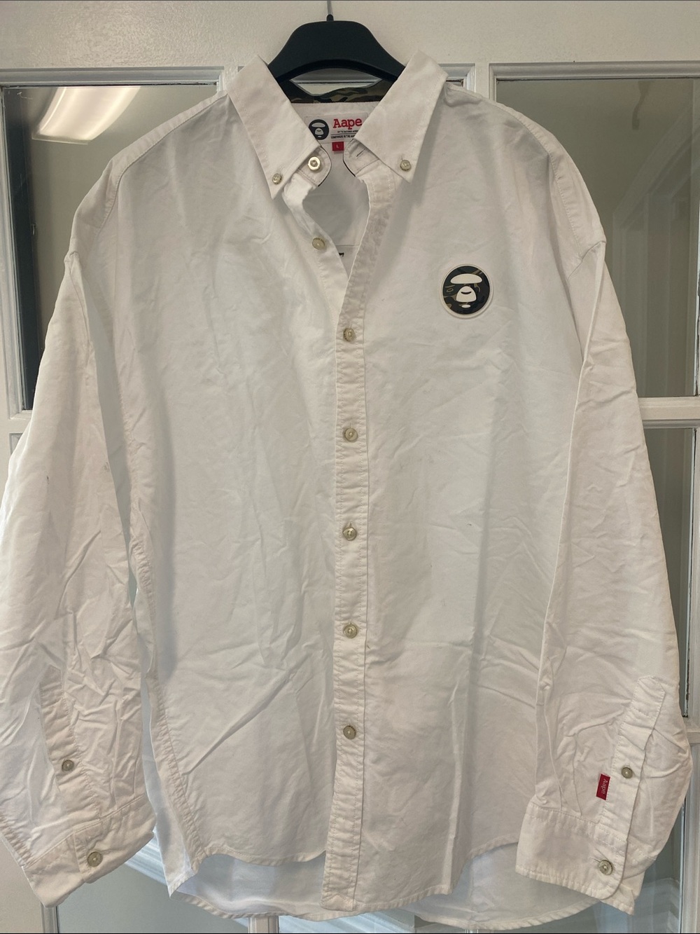 Ape by A Bathing Ape White Oxford Button-Down Shirt